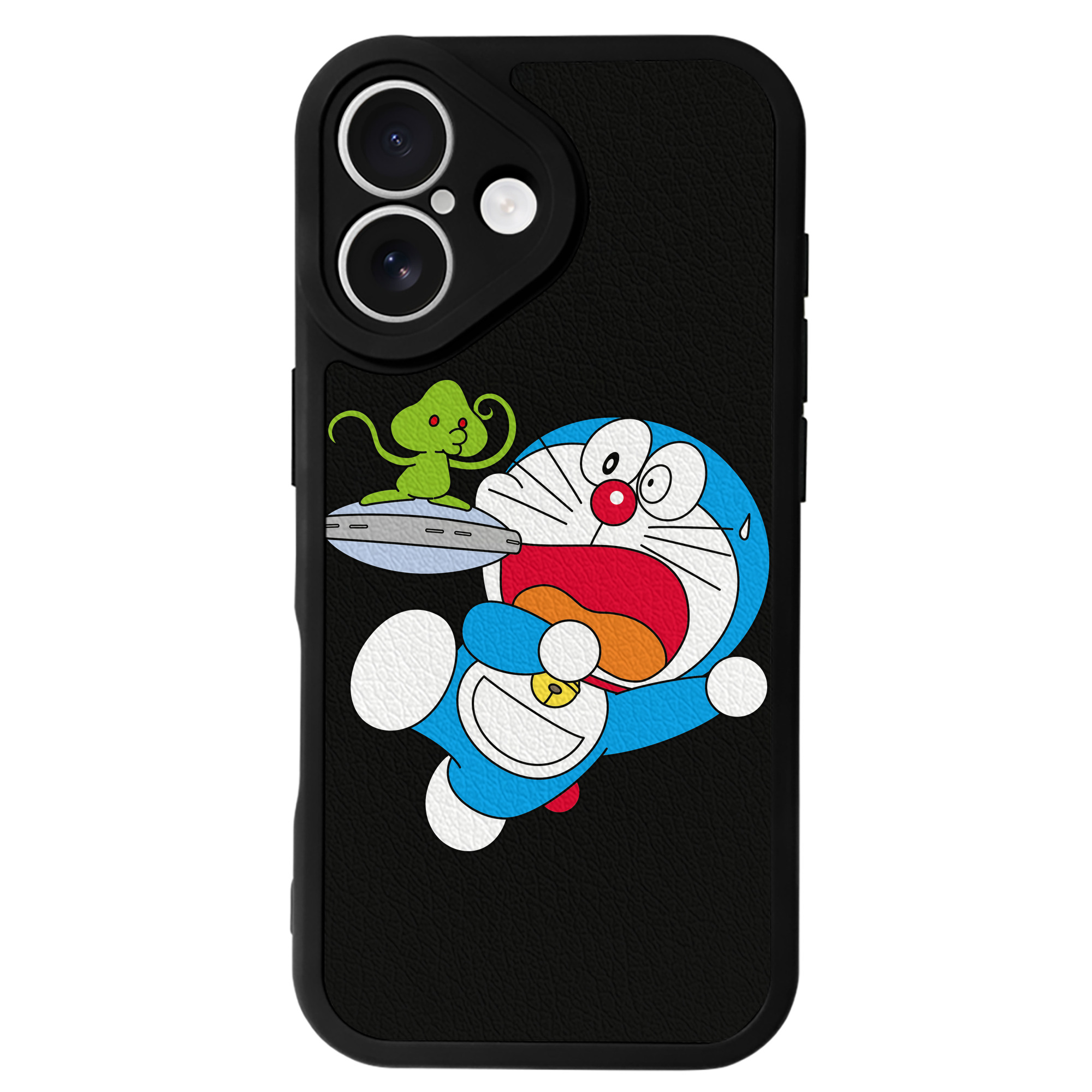 （画像用） ドラえもん Doraemon 【iPhone 16シリーズ対応】シリコンスマホケース（レザー調） 材質：シリコン
